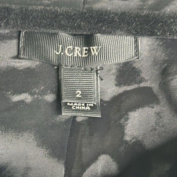 J crew tweeded lady  crop jacket size 2 blue black office career preppy classic - Picture 5 of 11
